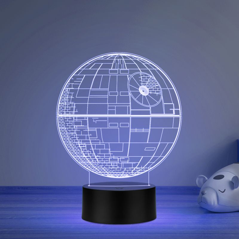 3D Illusion Star Wars Led Night Lamp 16 Color Changing Light with Remote Control Gift For kids